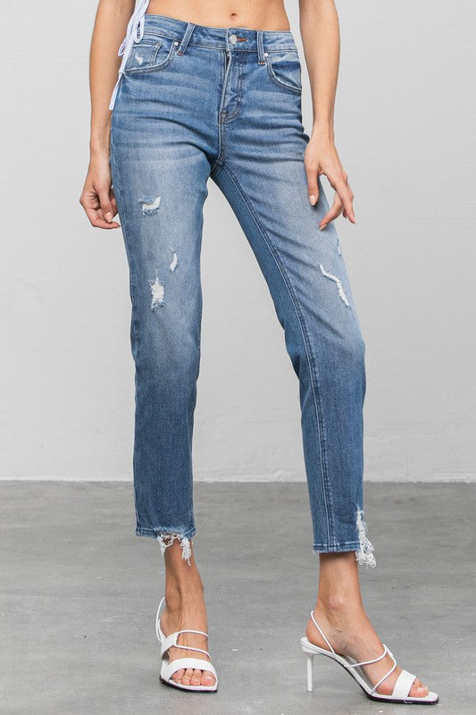 Rue’s Mid Rise Slim Girlfriend Jeans