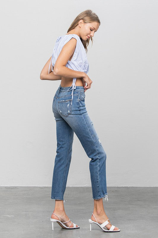 Rue’s Mid Rise Slim Girlfriend Jeans