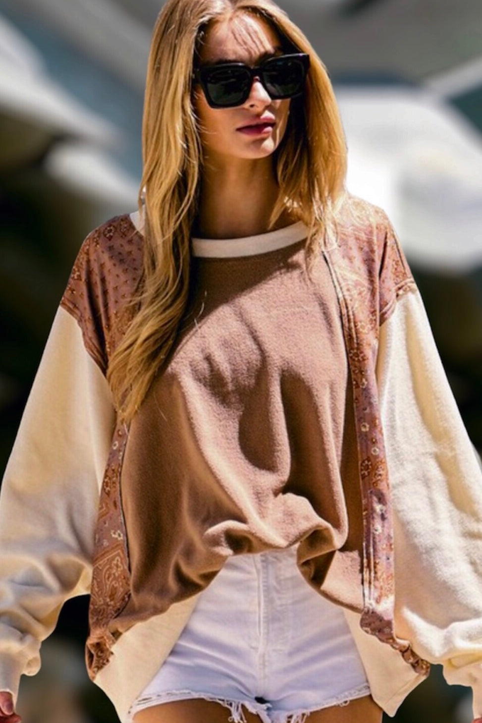 One Of Those Days Colorblock Pullover