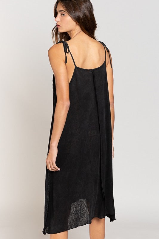 Heat Of The Night Spaghetti Strap Button Front Midi Dress (3 Colors)