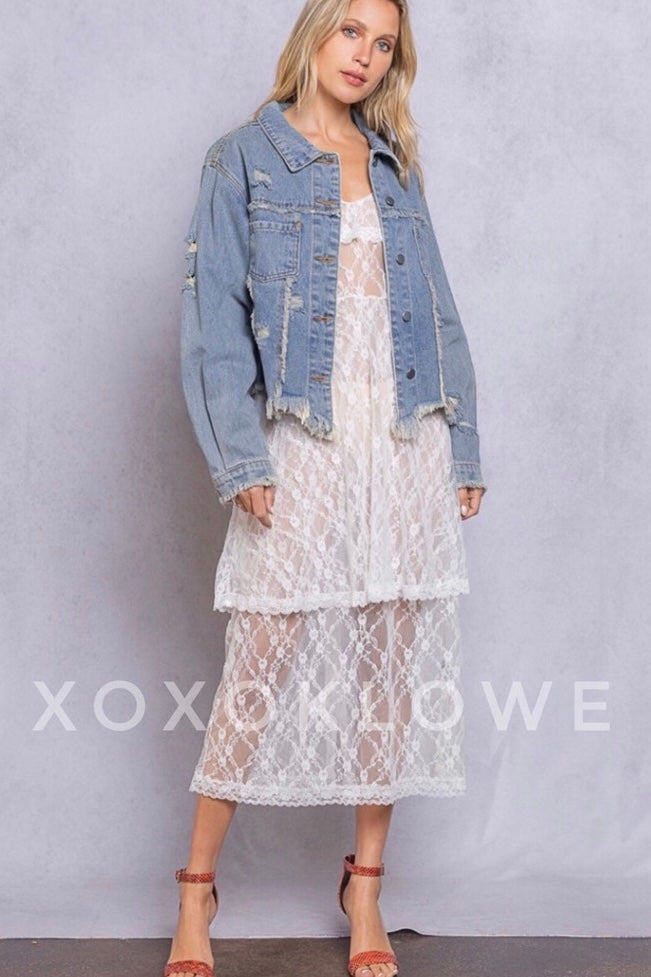 Sweet Nothings Sheer Lace Slip Dress