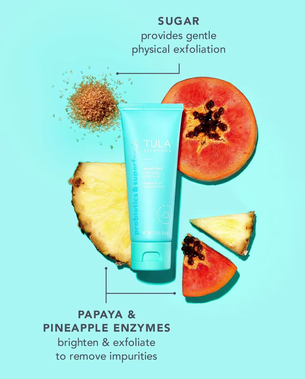 Tula Skincare So Polished Exfoliating Sugar Scrub