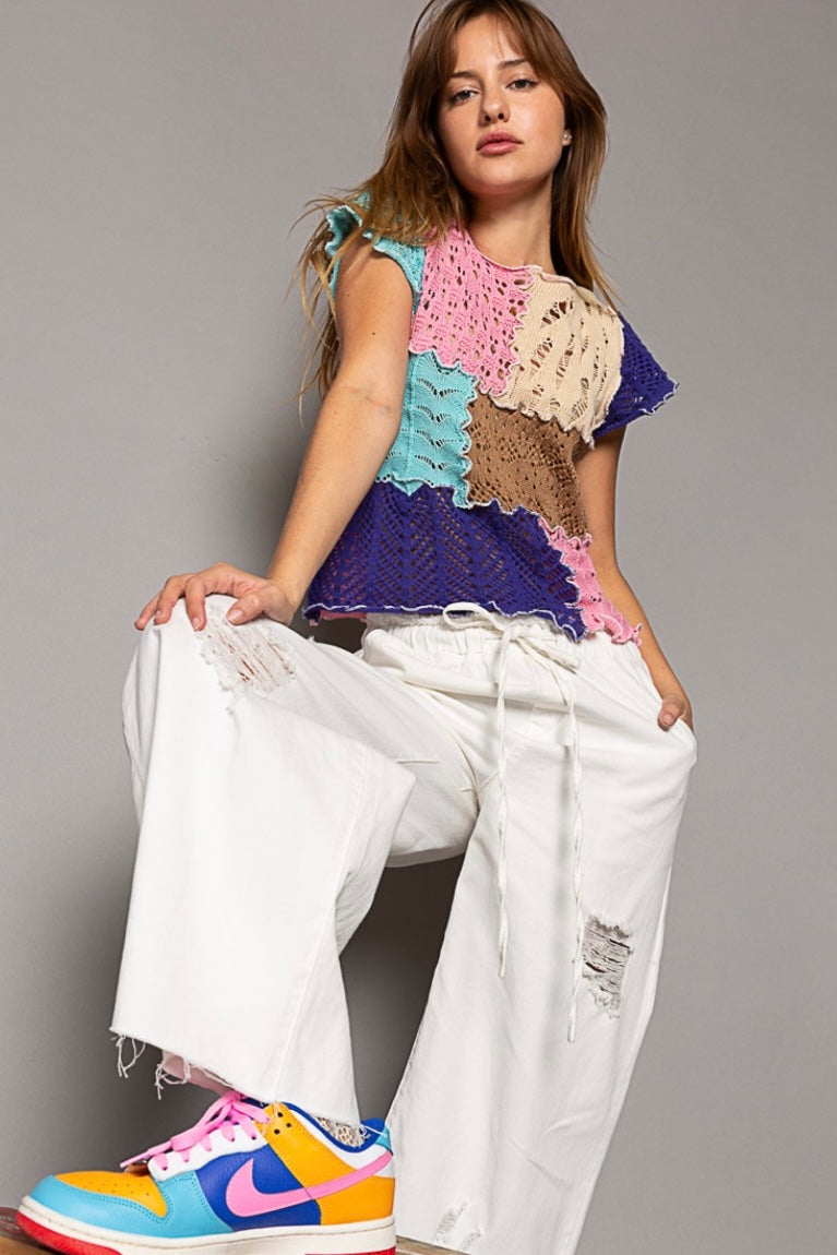 Go West Elastic Waist Wide Leg Palazzo Jeans (2 Colors)