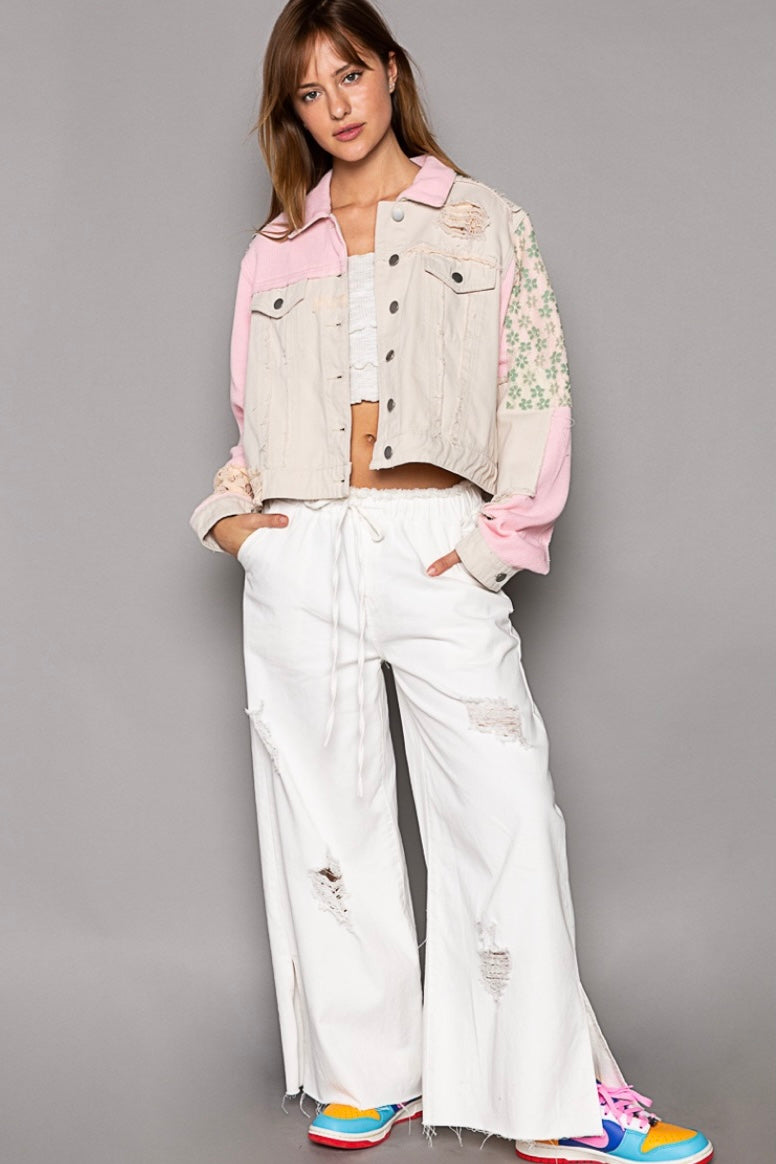 Go West Elastic Waist Wide Leg Palazzo Jeans (2 Colors)