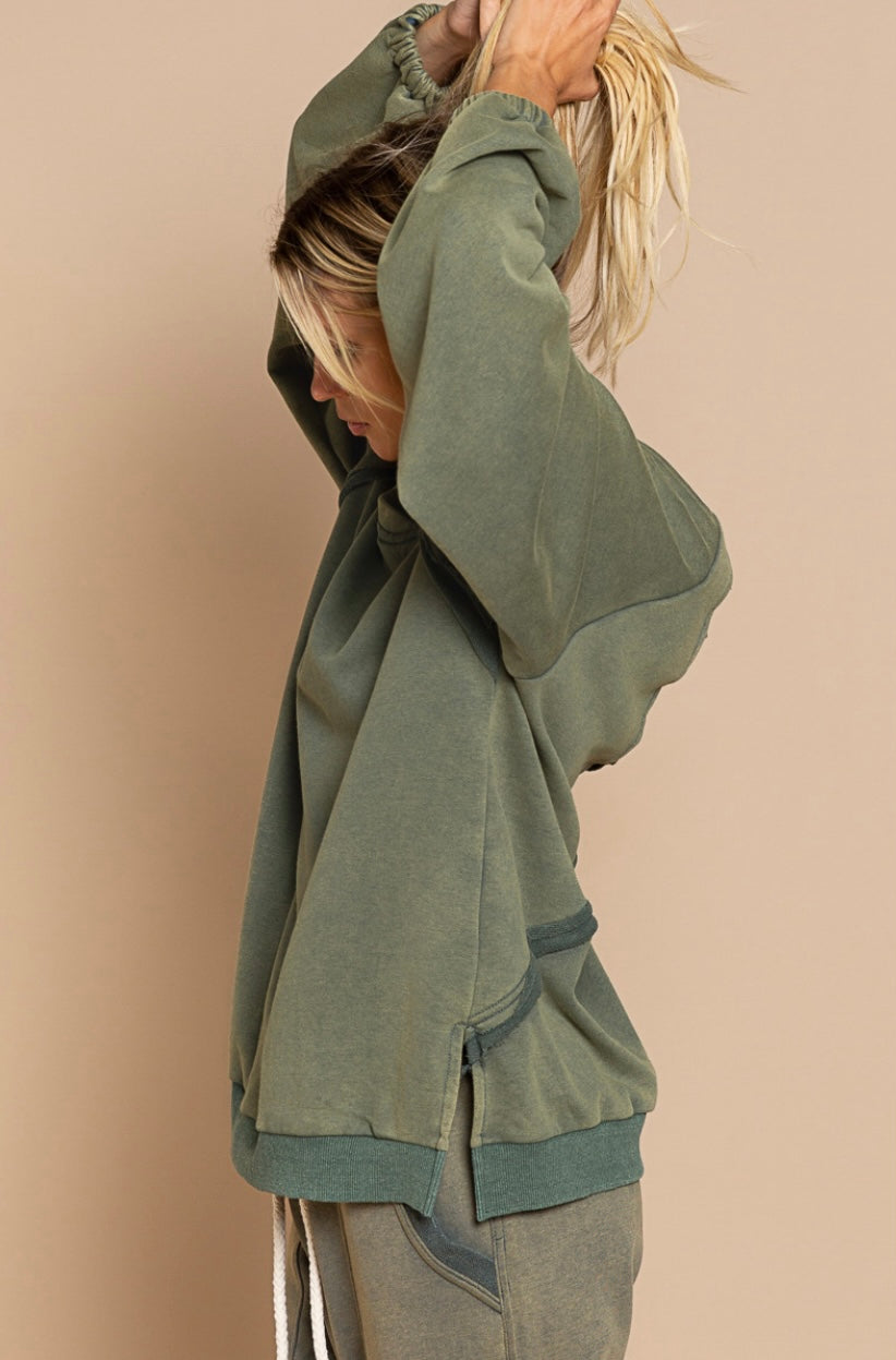 Back To Basics Criss Cross French Terry Pullover (7 Colors)
