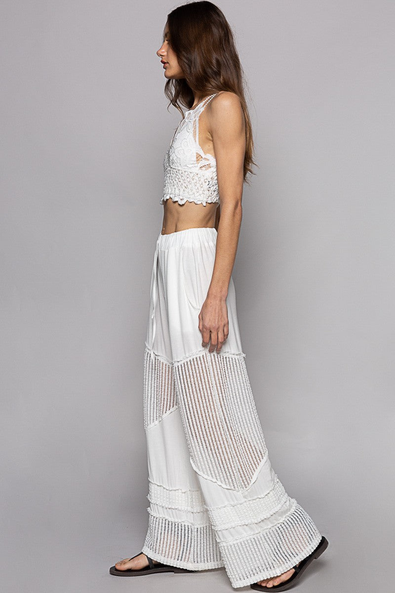 Beachcomber Flowy Wide Leg Rayon Jersey Palazzo Pants (4 Colors)