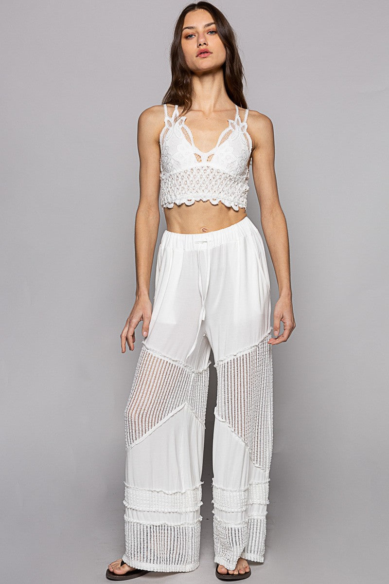 Beachcomber Flowy Wide Leg Rayon Jersey Palazzo Pants (4 Colors)