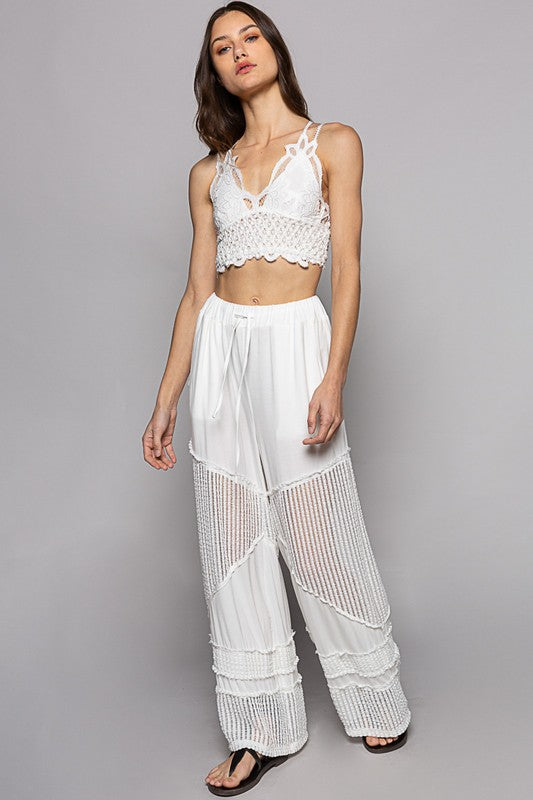 Beachcomber Flowy Wide Leg Rayon Jersey Palazzo Pants (4 Colors)