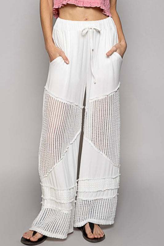 Beachcomber Flowy Wide Leg Rayon Jersey Palazzo Pants (4 Colors)