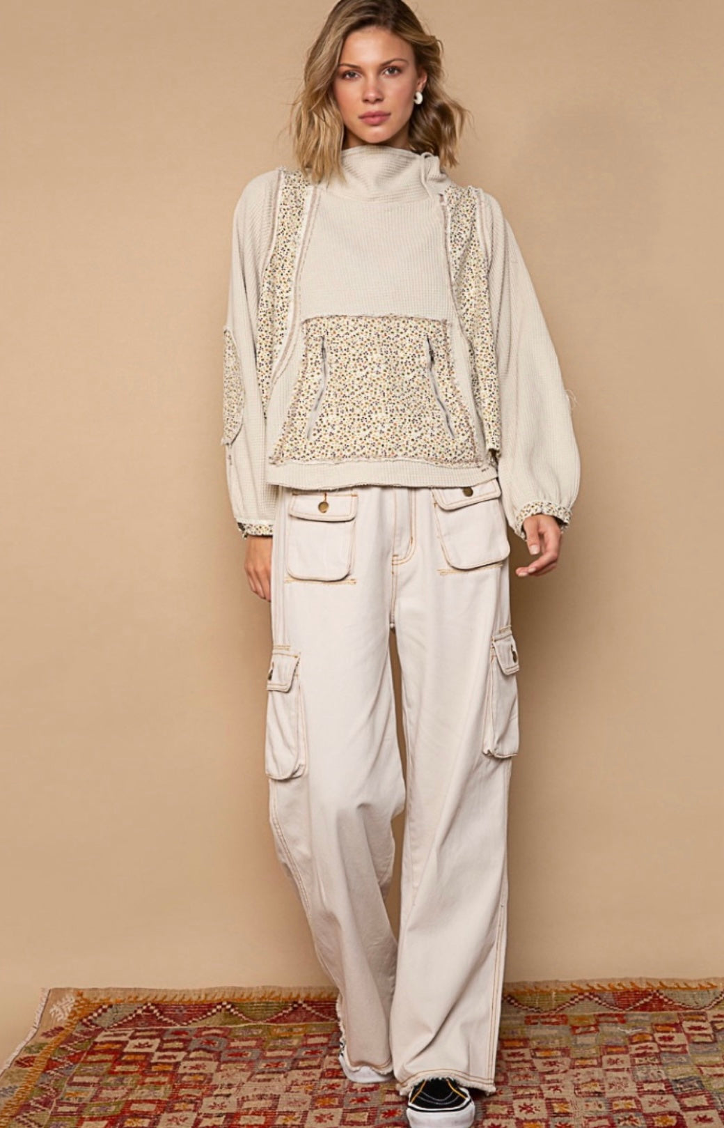 Cool in Cargo Loose Slouchy Fit 3D Pocket Wide Leg Pants