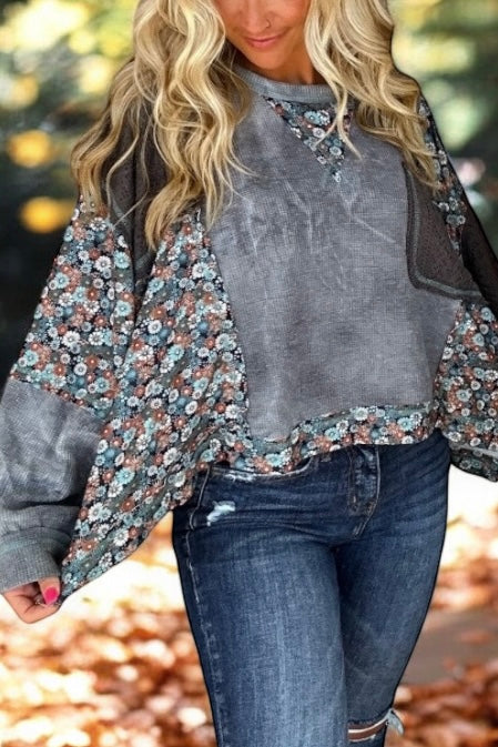 That’s My Jam Floral + Crochet Thermal Top (2 Colors)