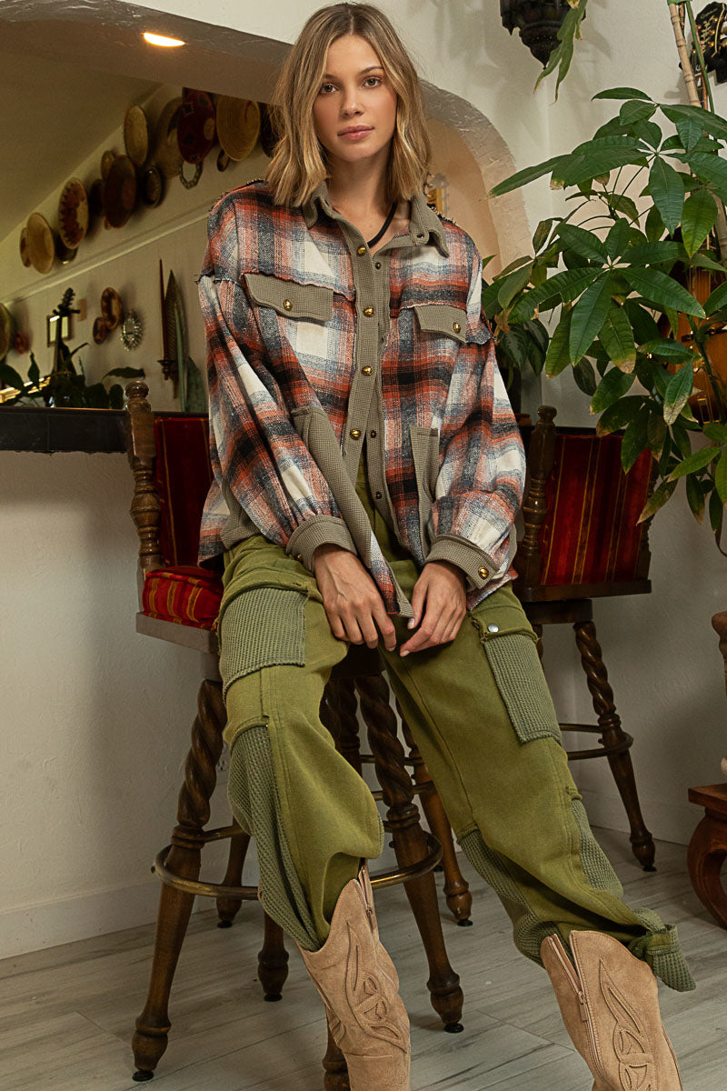 Easy On Me French Terry + Thermal Cargo Pants
