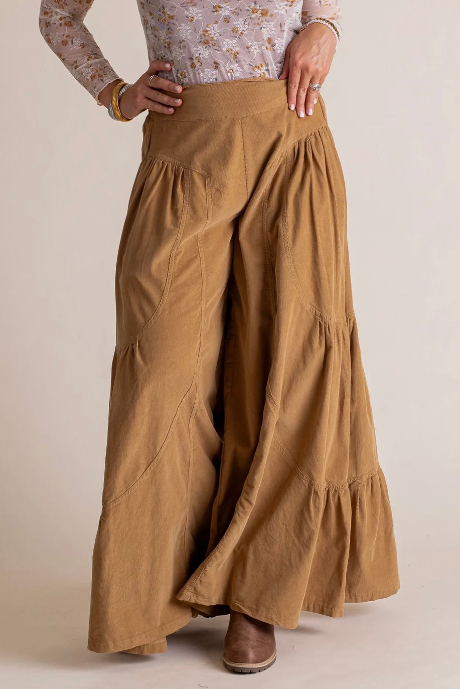 Cruising On Cool Ultra Wide Leg Corduroy Pull Ons (2 Colors)