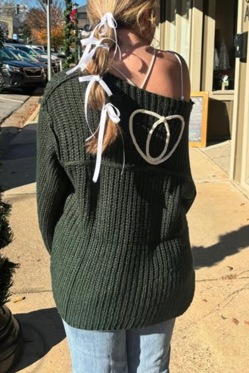 In My Best Soutache Flower Doodle Soft Knit Sweater