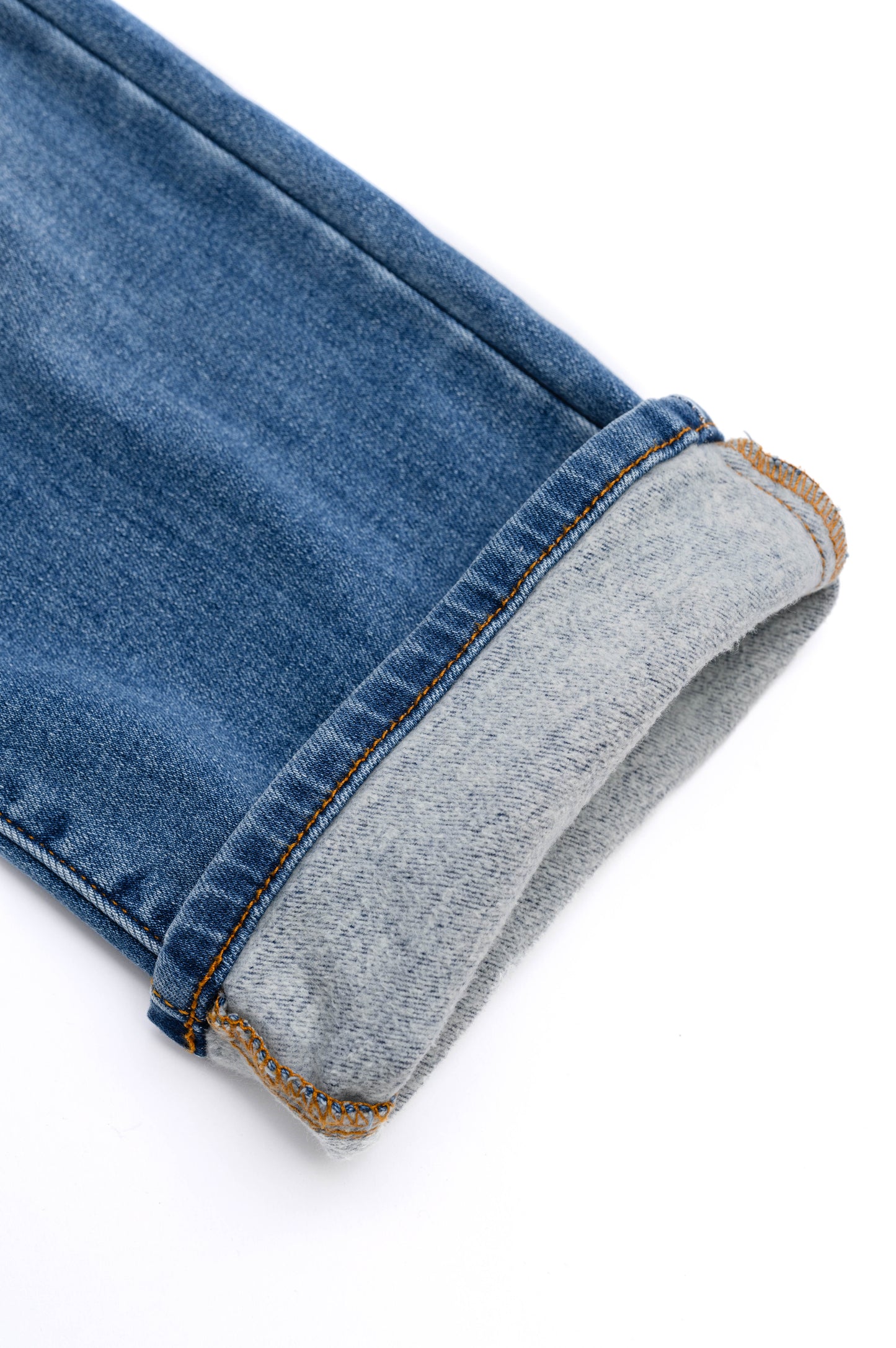 Warmed Up Vintage Wash Brushed Thermal Lined Straight Jeans (0/24 to 24W)