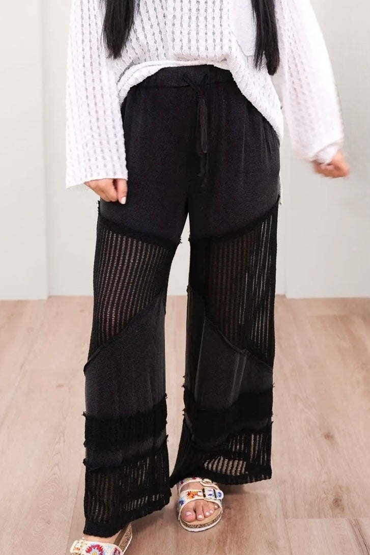 Beachcomber Flowy Wide Leg Rayon Jersey Palazzo Pants (4 Colors)