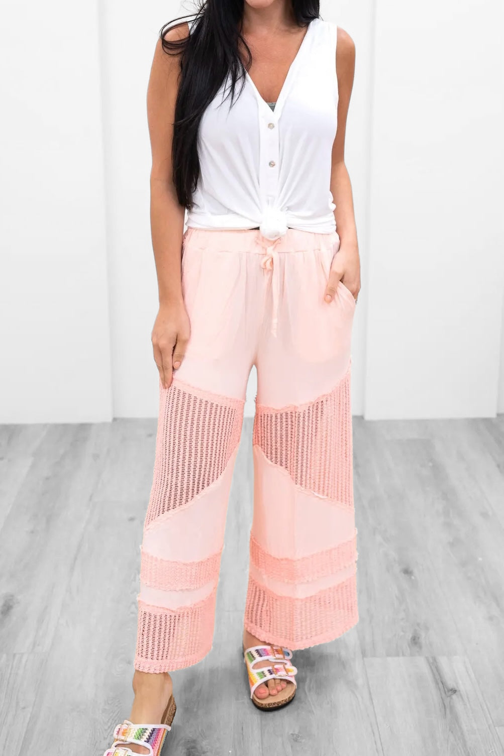 Beachcomber Flowy Wide Leg Rayon Jersey Palazzo Pants (4 Colors)