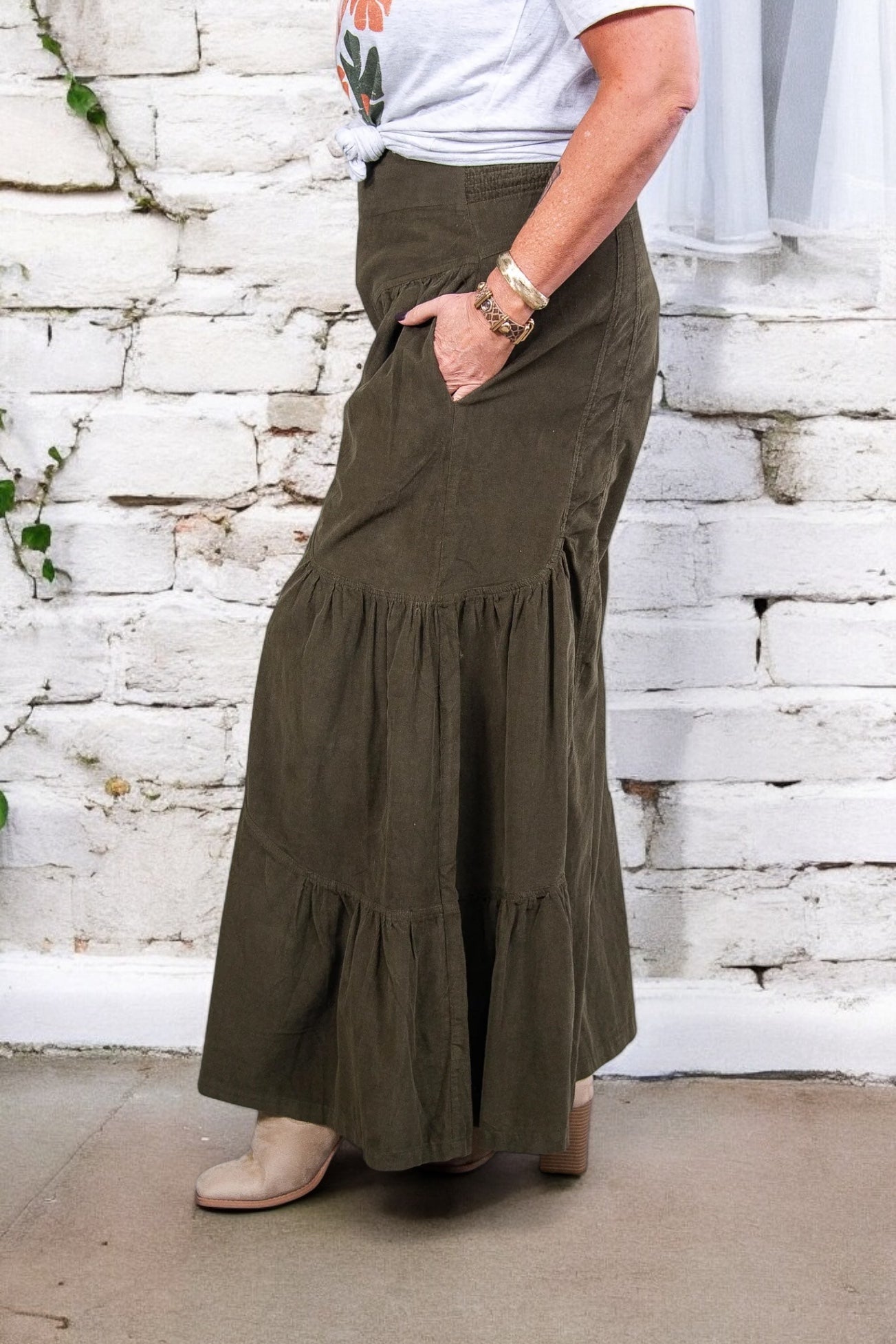 Cruising On Cool Ultra Wide Leg Corduroy Pull Ons (2 Colors)