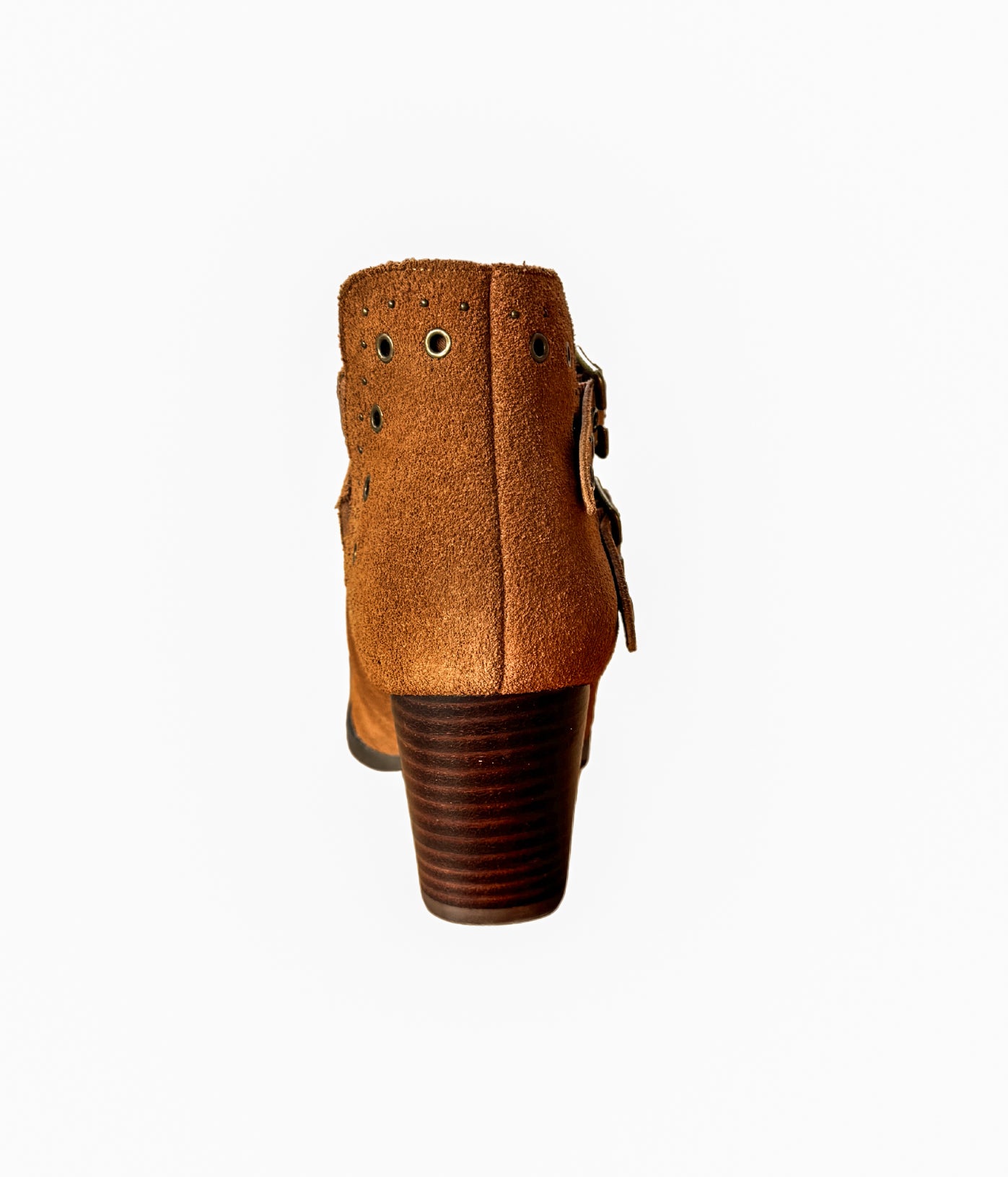 Elsa Genuine Suede Ankle Boots in Tan
