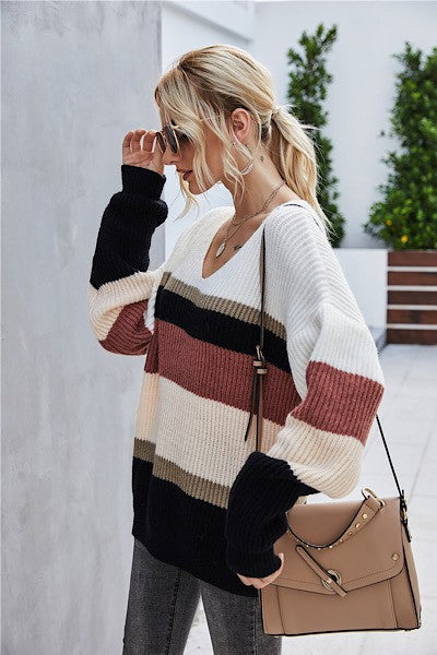 oversized stripe sweater