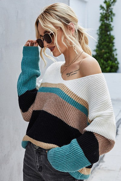 oversized stripe sweater