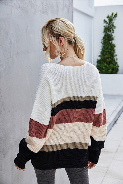 oversized stripe sweater