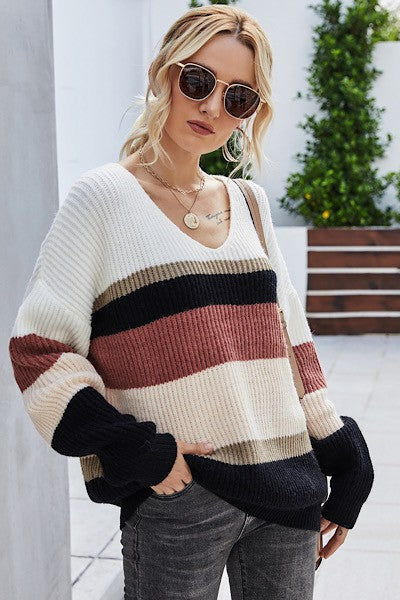 oversized stripe sweater