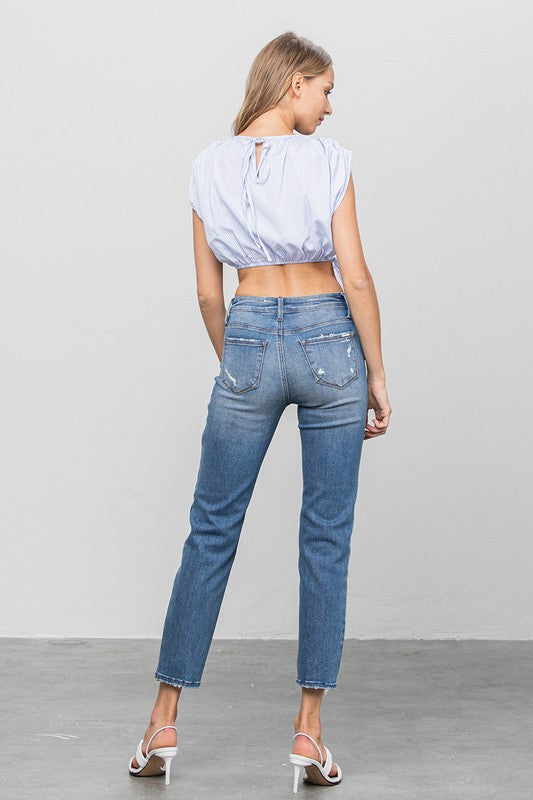 Rue’s Mid Rise Slim Girlfriend Jeans
