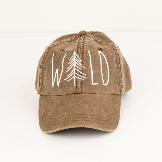 Wild  + Tree Embroidered Baseball Cap