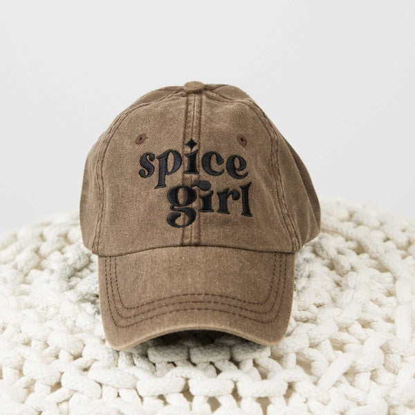 Spice Girl Embroidered Canvas Baseball Hat