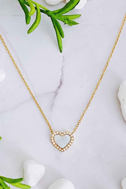 My Heart Double Sided Reversible Gold Necklace