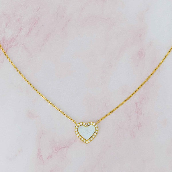 My Heart Double Sided Reversible Gold Necklace