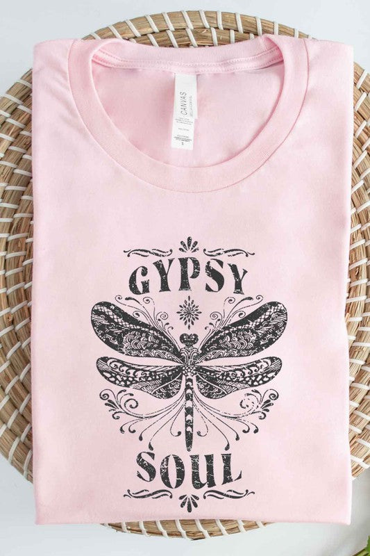 Gypsy Soul Dragon Fly Short Sleeve Graphic Tee