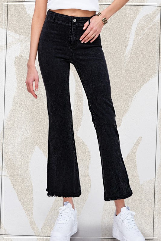 Pixie Soft Washed Stretchy High Rise Ankle Jeans (5 Colors)