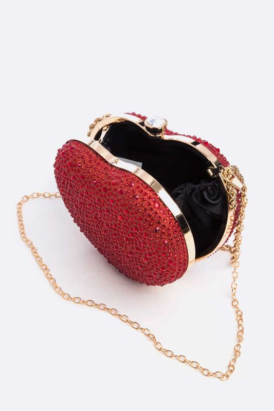 Lucky In Love Rhinestone Pave Box Clutch