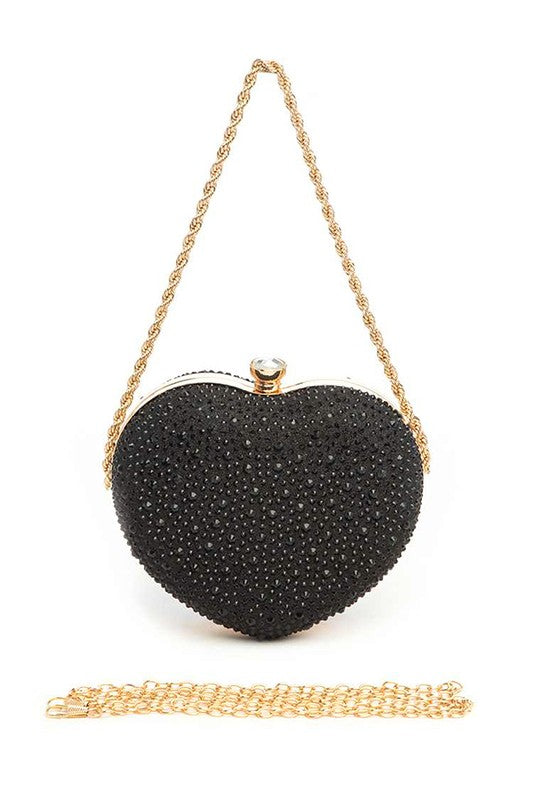 Lucky In Love Rhinestone Pave Box Clutch