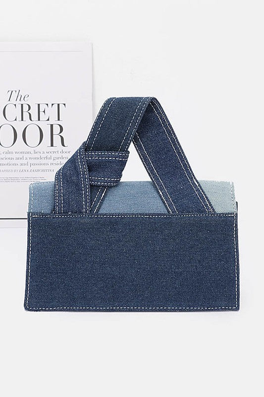 Double Down Denim on Denim Crossbody Bag