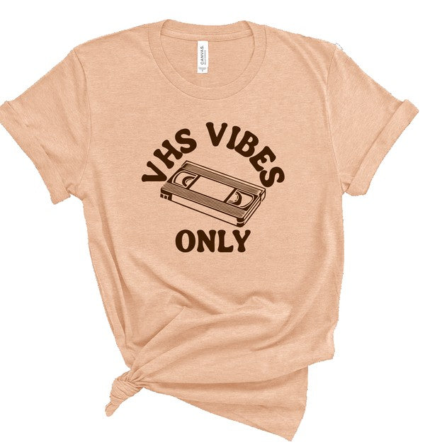 VHS Vibes Only Short Sleeve  Graphic Tee