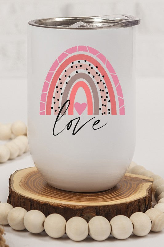 Love Rainbow Cold Cup Tumbler