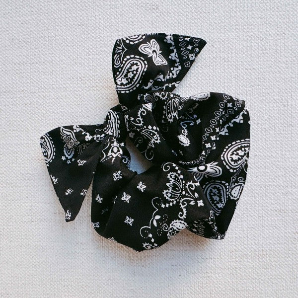 Big Bow Tie Hair Scrunch (5 Patterns)