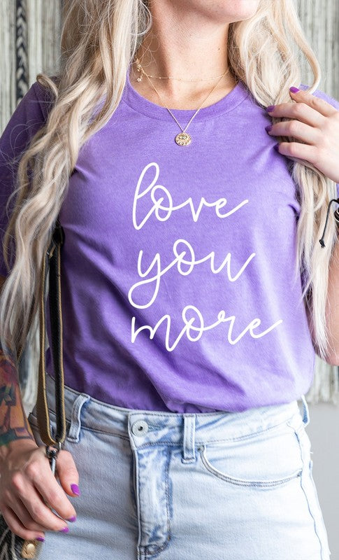 Love You More Graphic Tee (2XL to 3XL)