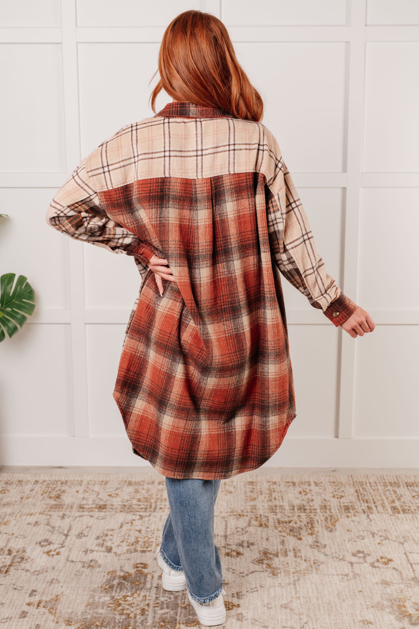 Off Grid Plaid Oversized Flannel Maxi Shirt (Small to 3XL)