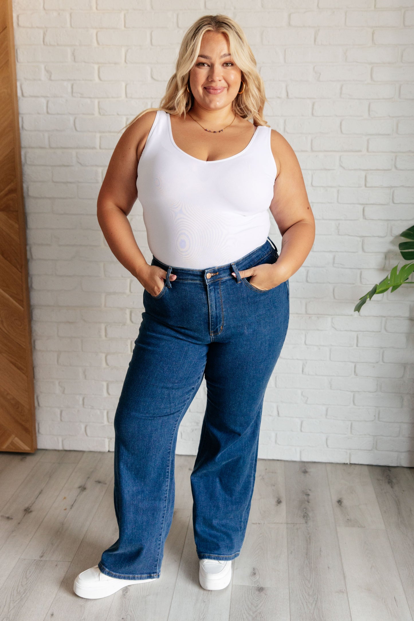 Never Gonna Give You Up Vintage Wide Leg Jeans (0/24 to 24W)