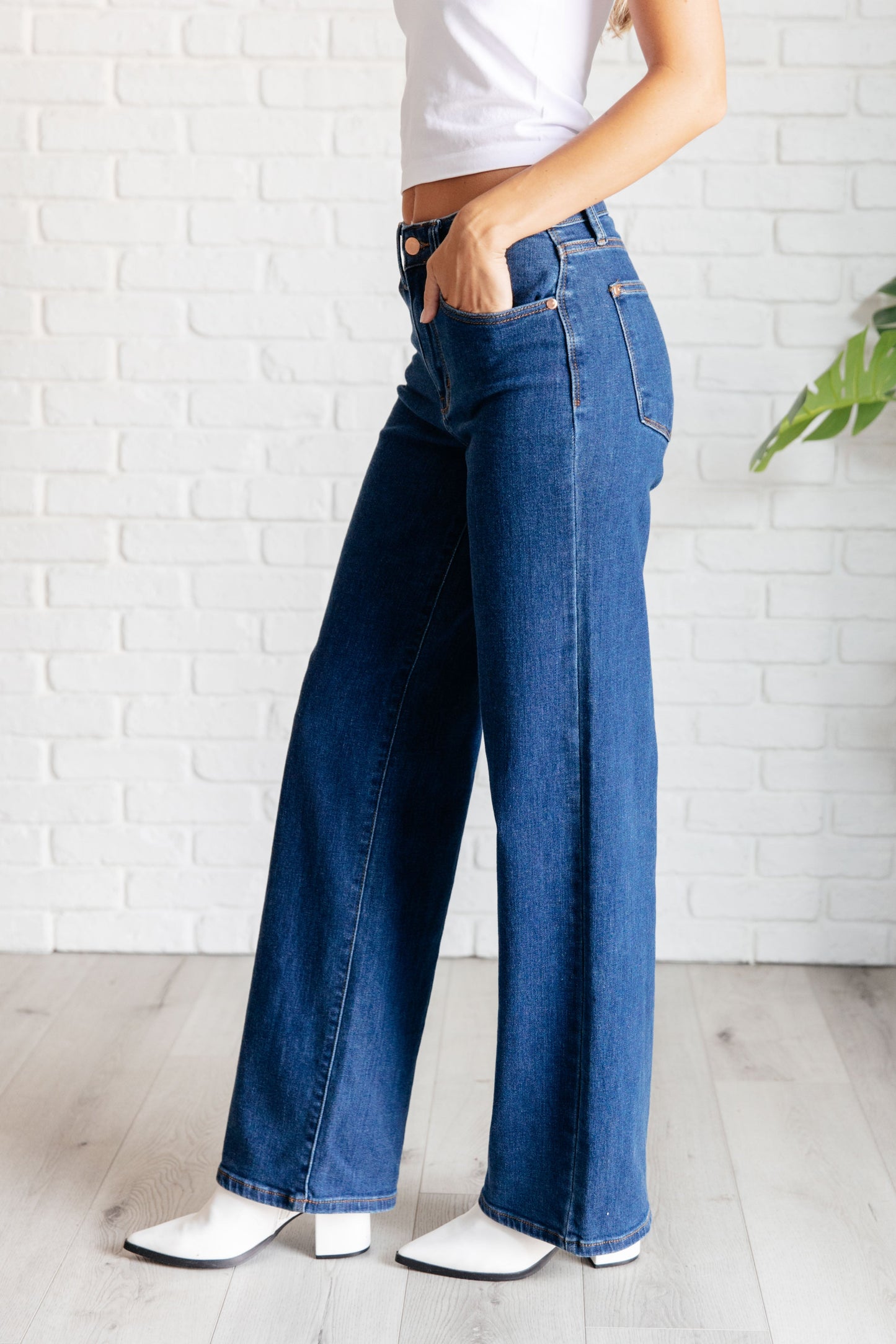 Never Gonna Give You Up Vintage Wide Leg Jeans (0/24 to 24W)