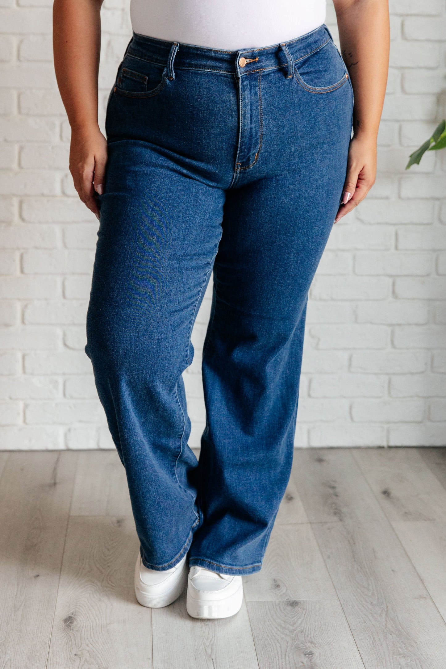 Never Gonna Give You Up Vintage Wide Leg Jeans (0/24 to 24W)