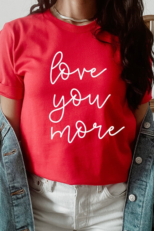 Love You More Graphic Tee (2XL to 3XL)