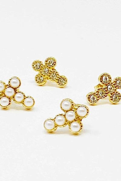 Dainty Cross Stud Earrings (2 Styles)