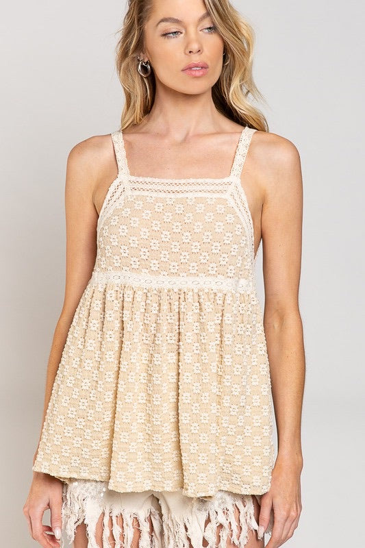 Girl’s Trip Floral Embroidered Babydoll Tunic Top