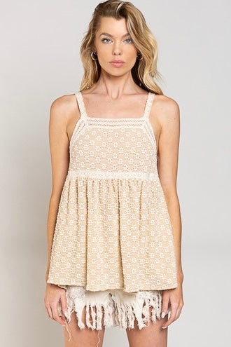 Girl’s Trip Floral Embroidered Babydoll Tunic Top