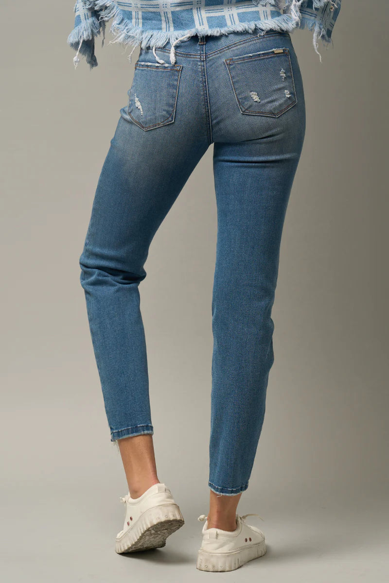 Rue’s Mid Rise Slim Girlfriend Jeans